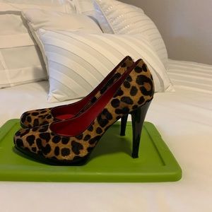 Animal print heels